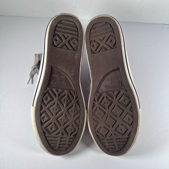 Converse Chuck Taylor All Star Wool Lined Leather Embroidered Shoes Youth Size 3 - Picture 10 of 11